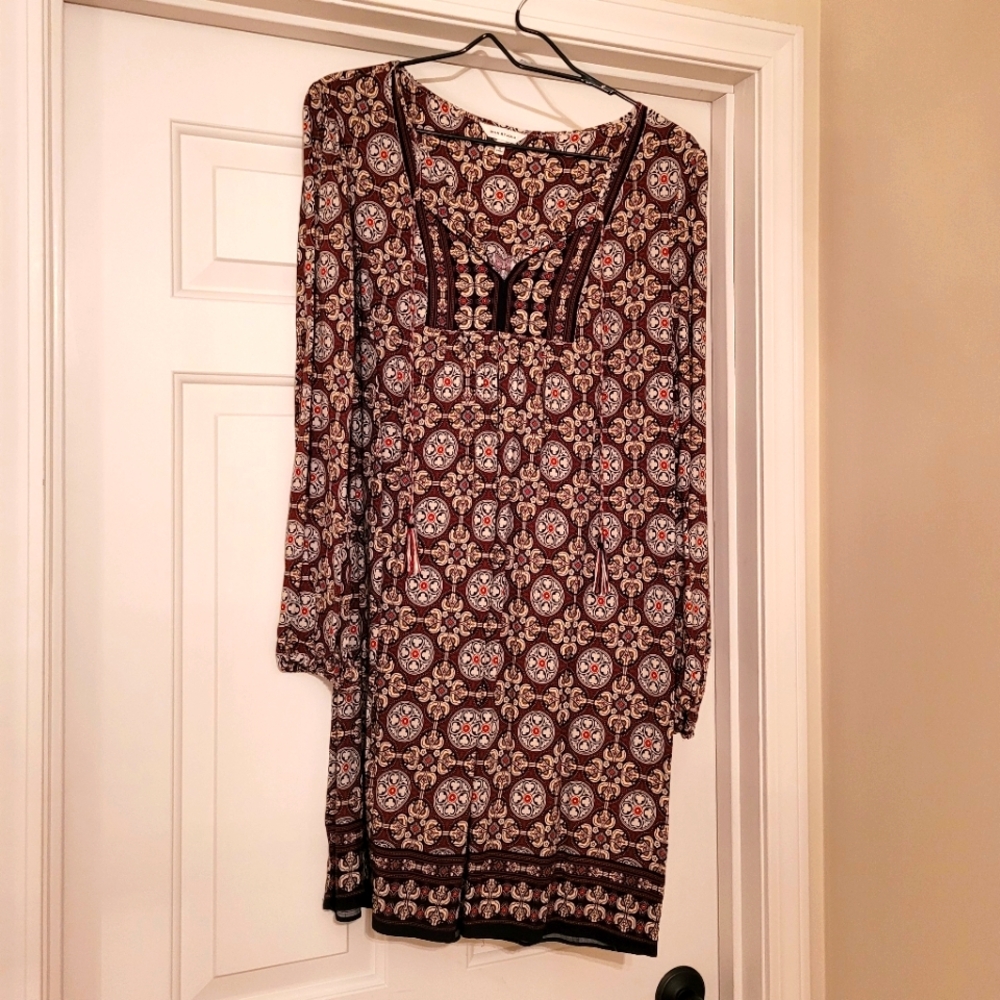 🖤 Max Studio Boho Medallion dress L
